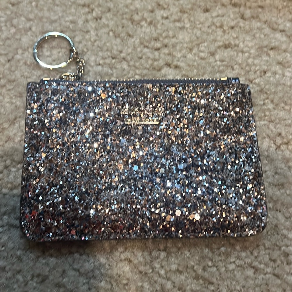 Steel grey change purse